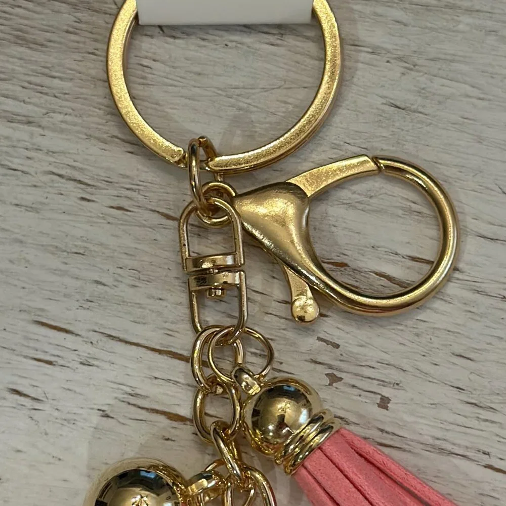 Pink Cherries Key Chain
